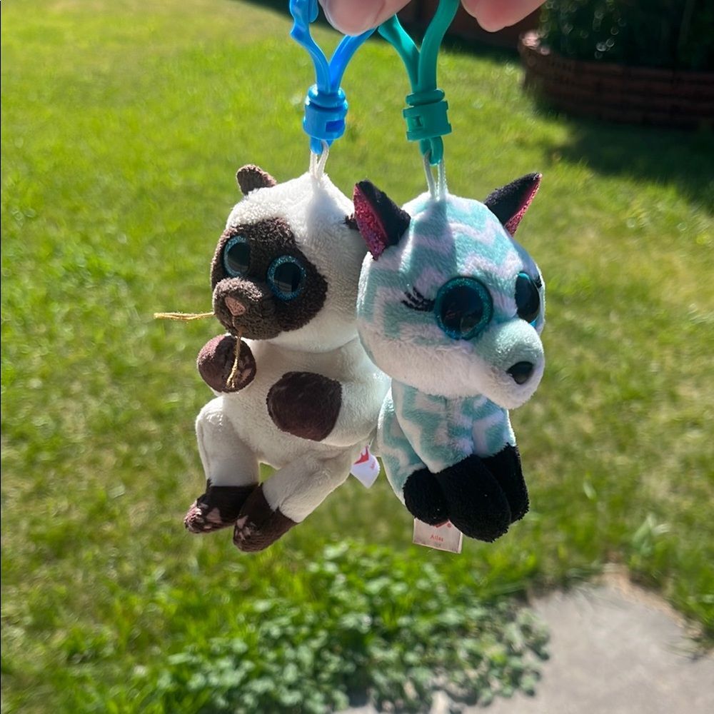 Ty beanie boo Keychain Set - Fox and cat